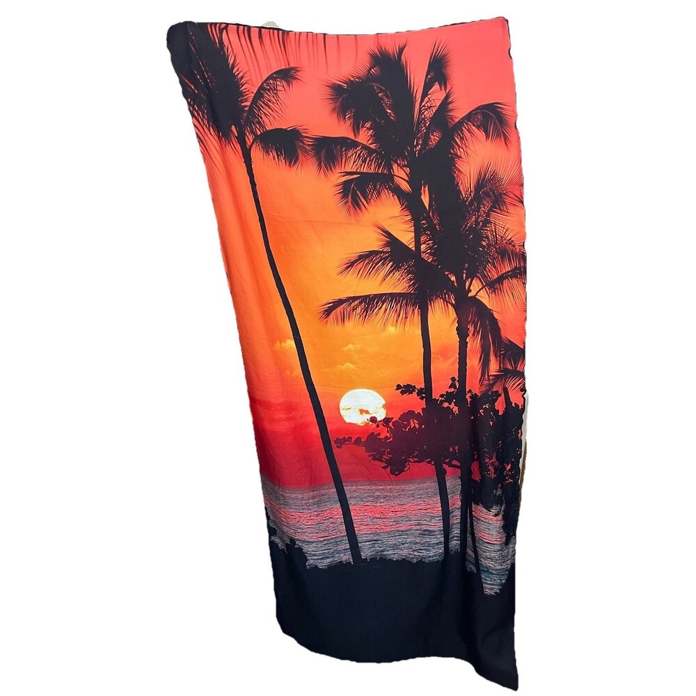 Whitley Willows Microfiber Beach Towel  35" x 70" Sunset